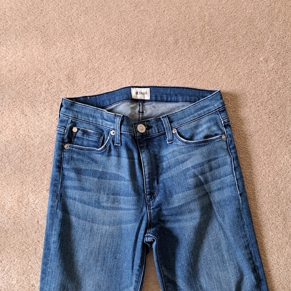 Hudson Jeans Tilda Mid Rise Womens 28 Blue Cigarette Denim - Picture 2 of 16